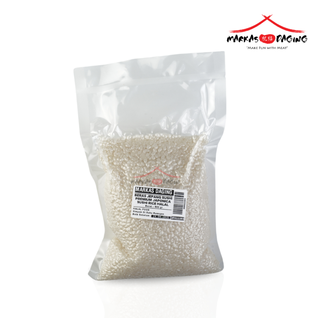 

Beras Jepang Sushi Premium | Japonica Sushi Rice Halal 500 gr - Markasdaging