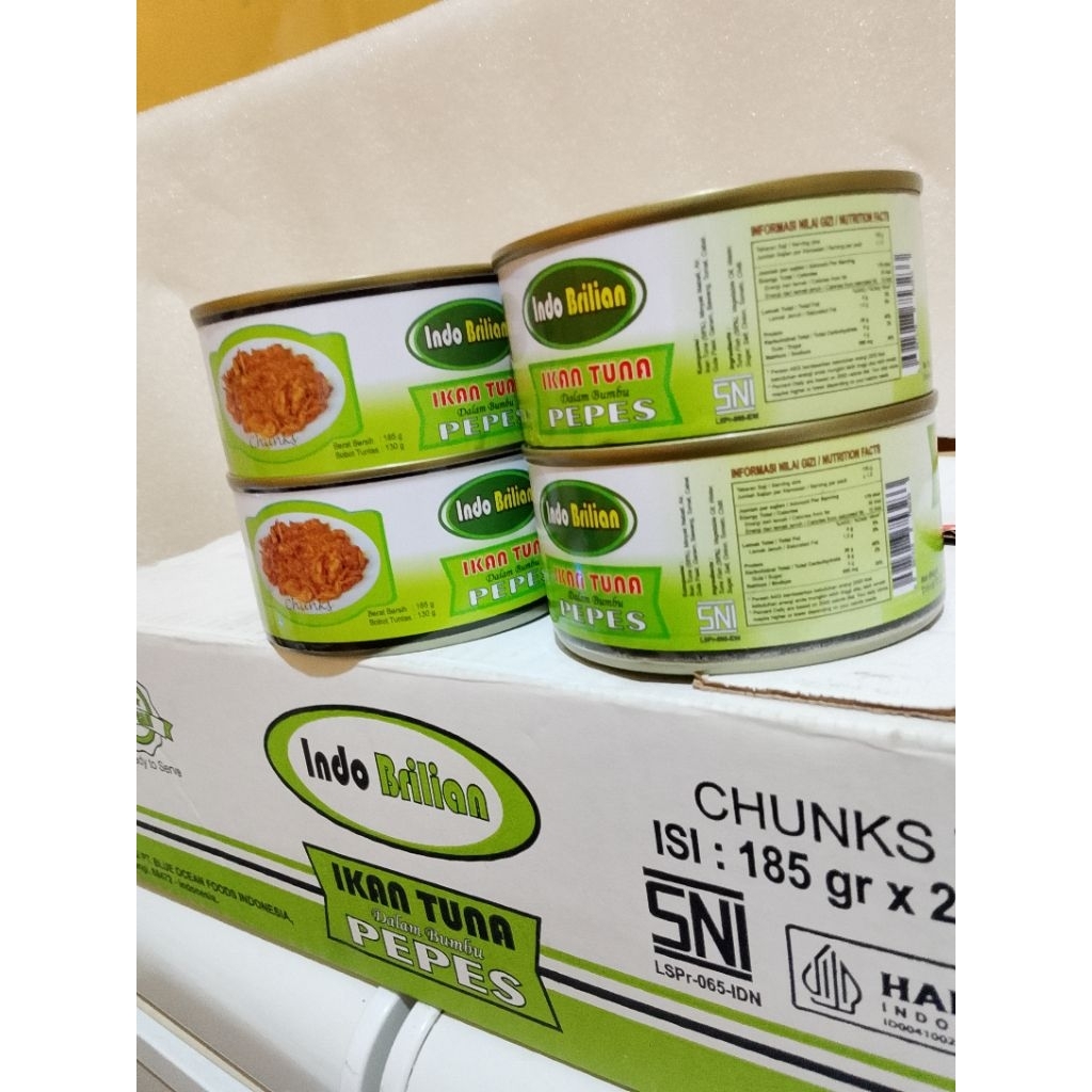 

TUNA PEPES DENGAN KEMASAN 185GR PAKET 4 KALENG HIGH QUALiTY EXP2028