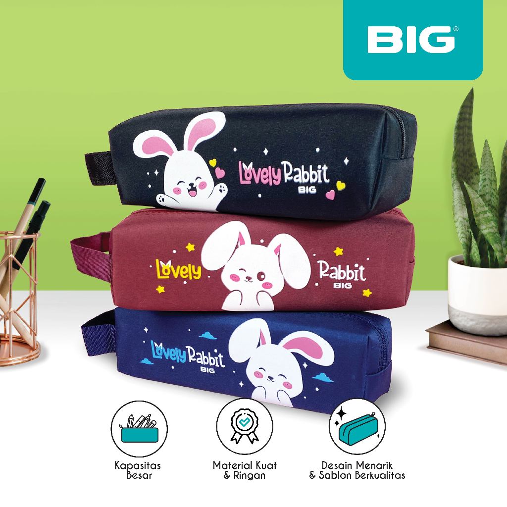 

BIG Kotak Pensil/ Tempat Pensil/ Pencil Case Rabbit Style/ Kelinci/ Kelinci Lucu/ Kelinci Cute PF-021