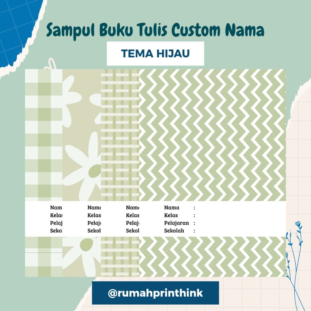 

Sampul Buku Tulis Custom Nama Sampul Buku Tulis Karakter Sampul Buku Tulis Aesthetic