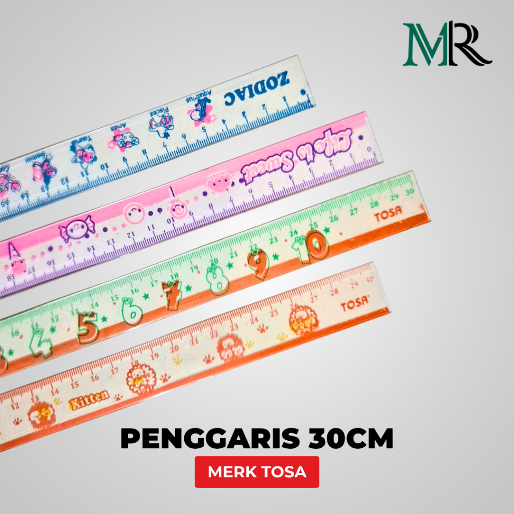 

Penggaris 30cm Tosa - 1 Pack Isi 36 pcs - Desain Menarik & Kualitas Bagus