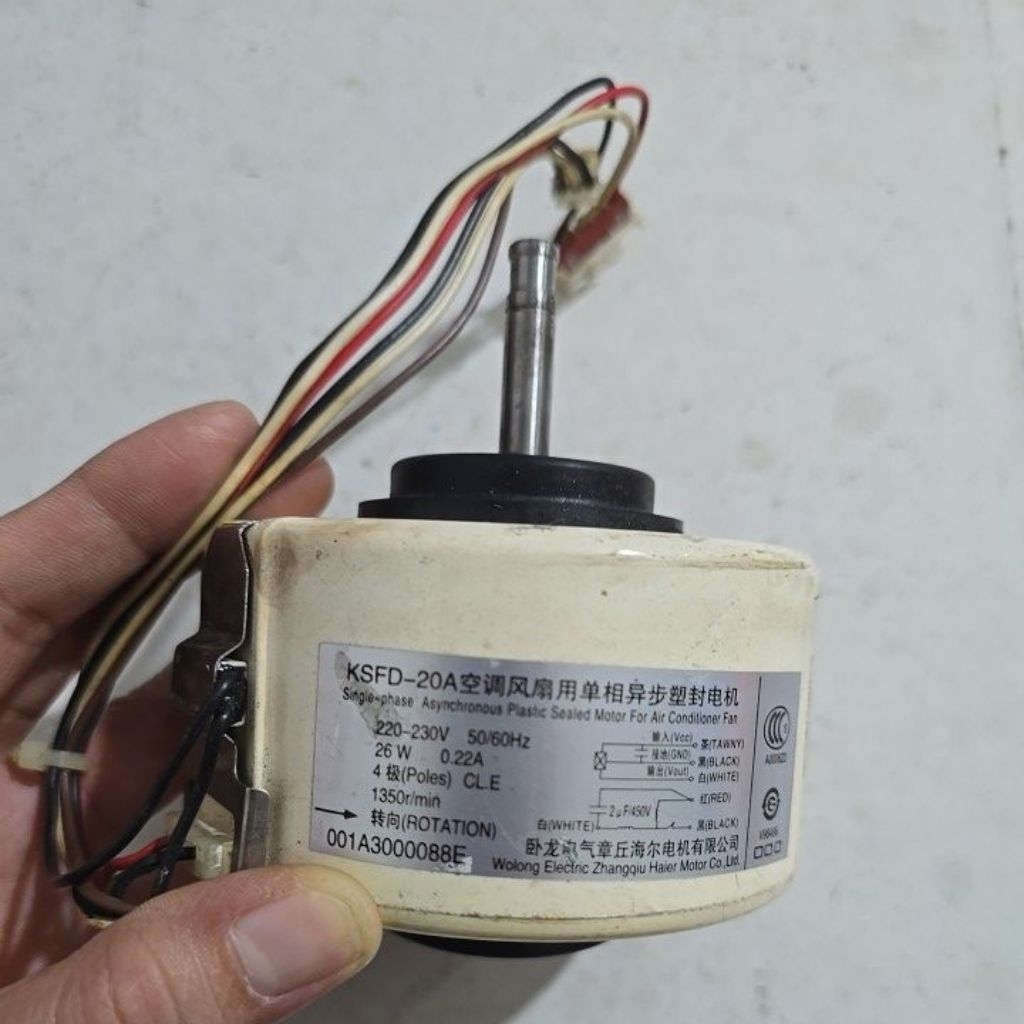 DINAMO MOTOR FAN AC HAIER 2PK 26W ORIGINAL