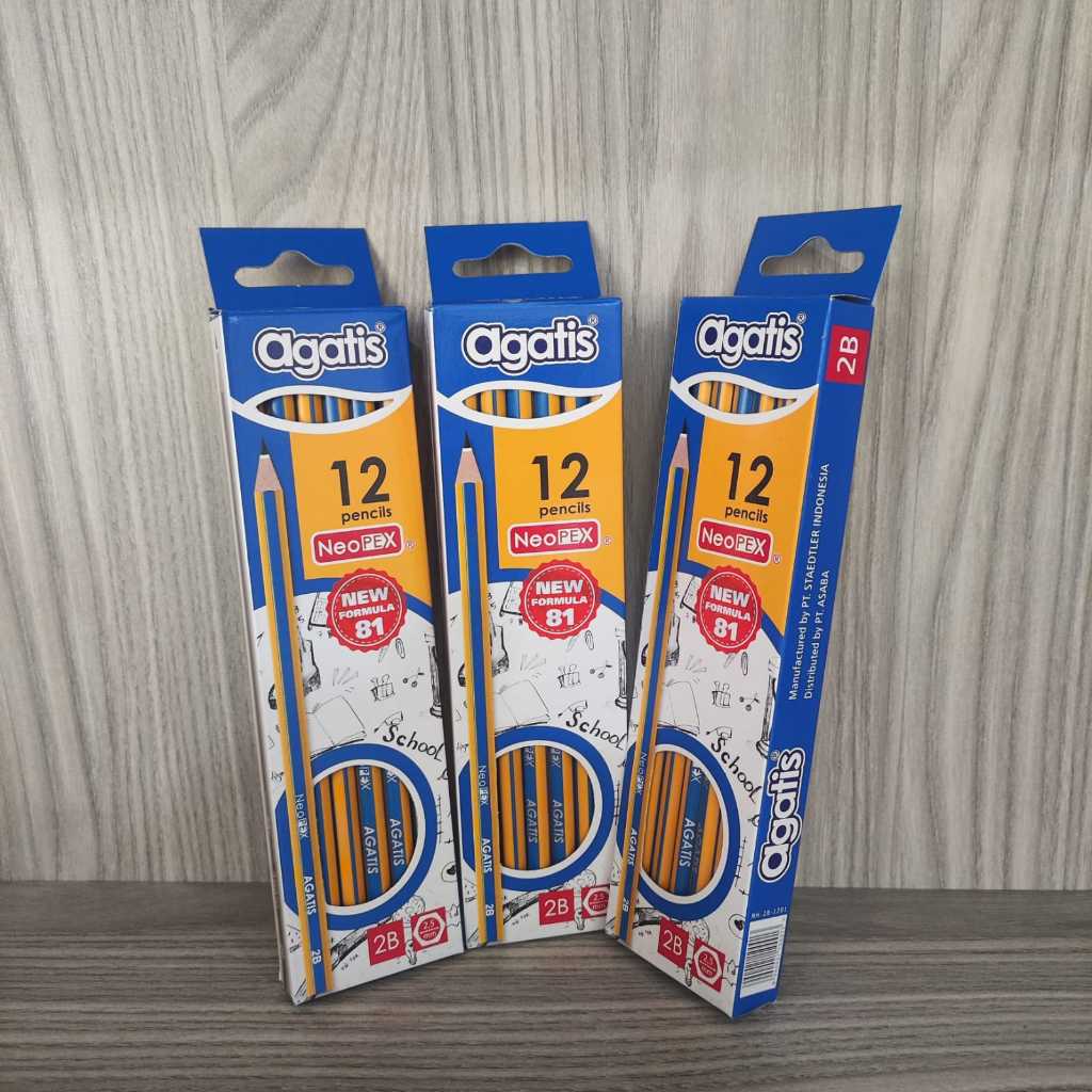 

Pensil Serut Kayu AGATIS Pensil 2B NeoPEX Hexagonal - 1 LUSIN