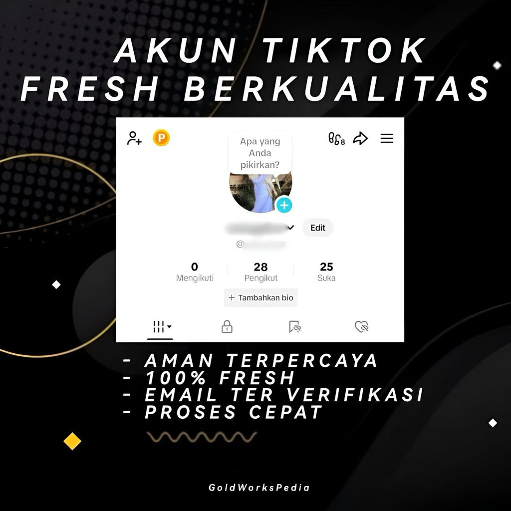 AKUN TIKTOK FRESH BERKUALITAS