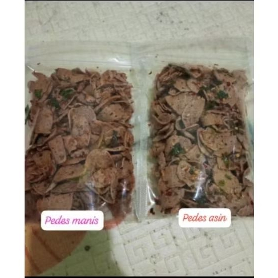 

Basreng pedes manis Daun jeruk + Basreng pedes asin Daun jeruk 2pcs UK 1/4