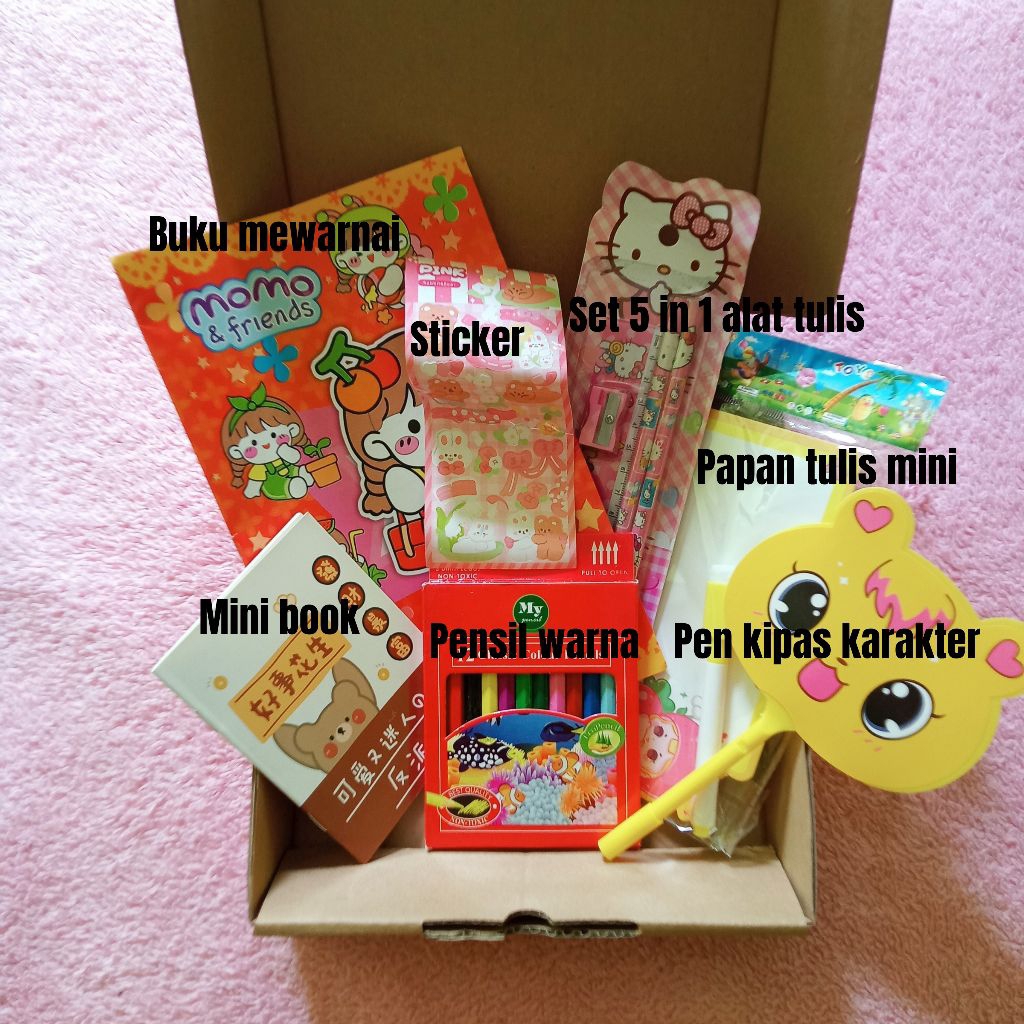 

NC- Hampers Edukasi Alat Tulis Ulang Tahun Anak/ Hampers Ultah/Godie Bag Ultah Anak