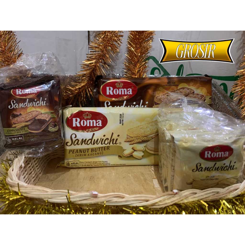 

BISKUIT ROMA SANDWICHI COKLAT / PEANUT KRIM KACANG SNACK KUE COKELAT ENAK
