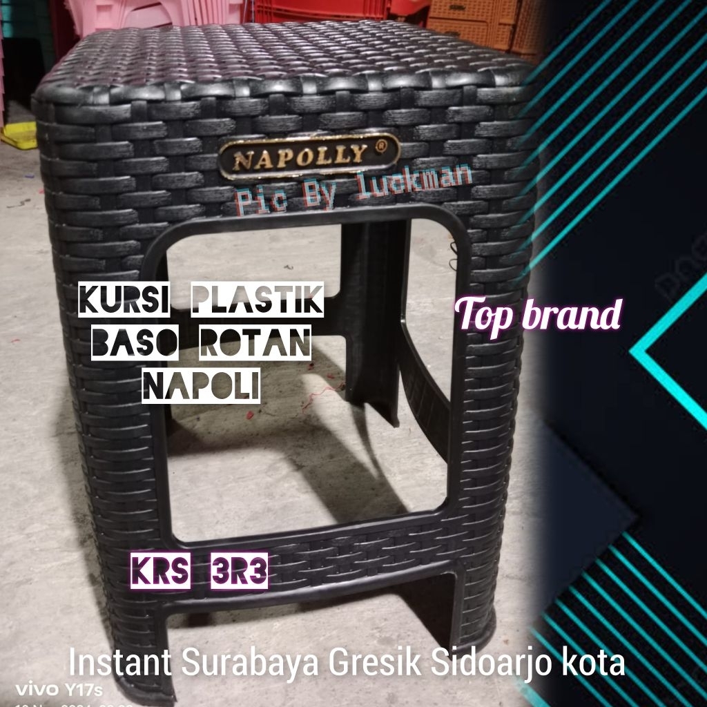 banyak Kursi Plastik Napolly KRS 3R3 kursi baso rotan duduk Napoli cargo