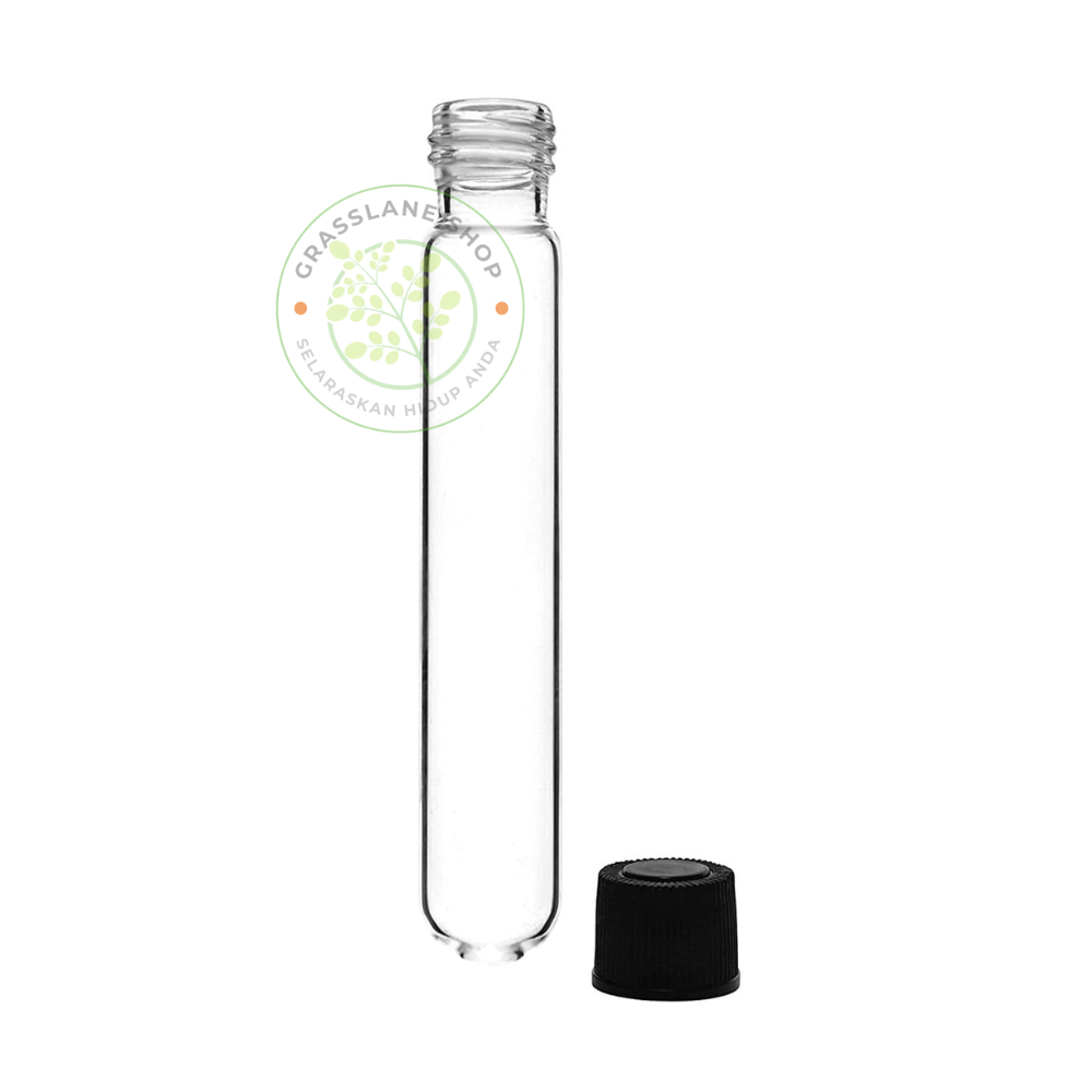 Tabung Reaksi Kaca Test Tube Tutup Ulir 16 mm x 100 mm 12 ml Duran
