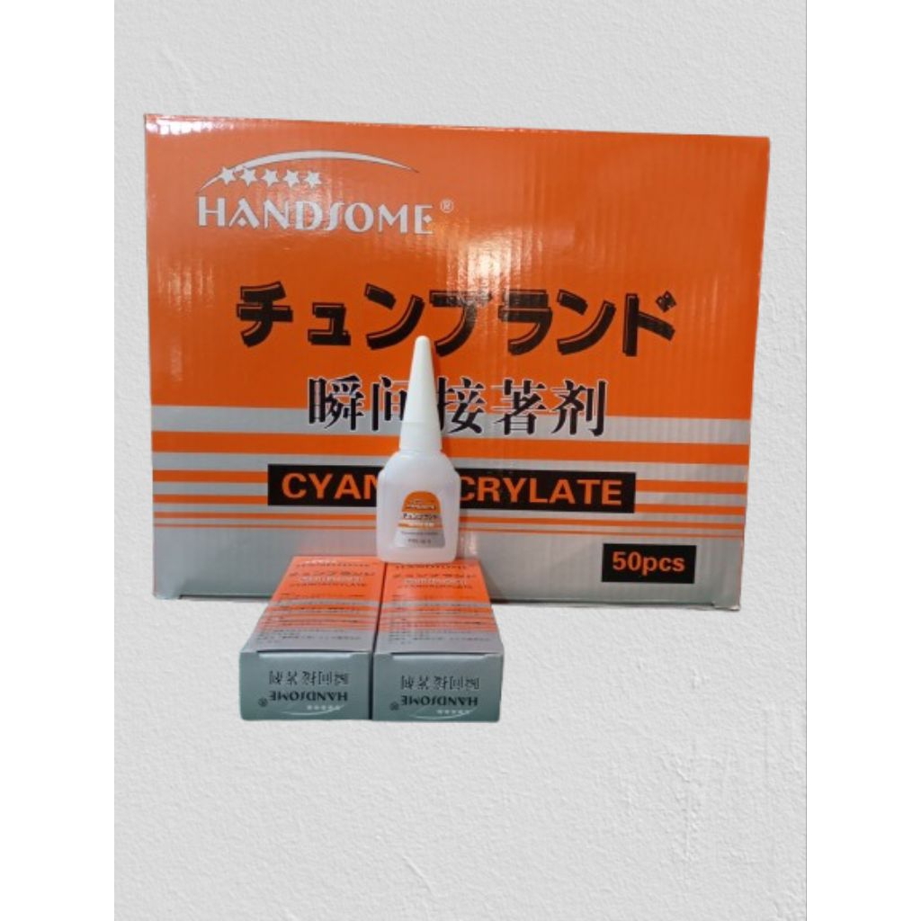 

Lem Korea Merk Handsome/ Lem Cair Tetes/ Harga Per Pcs