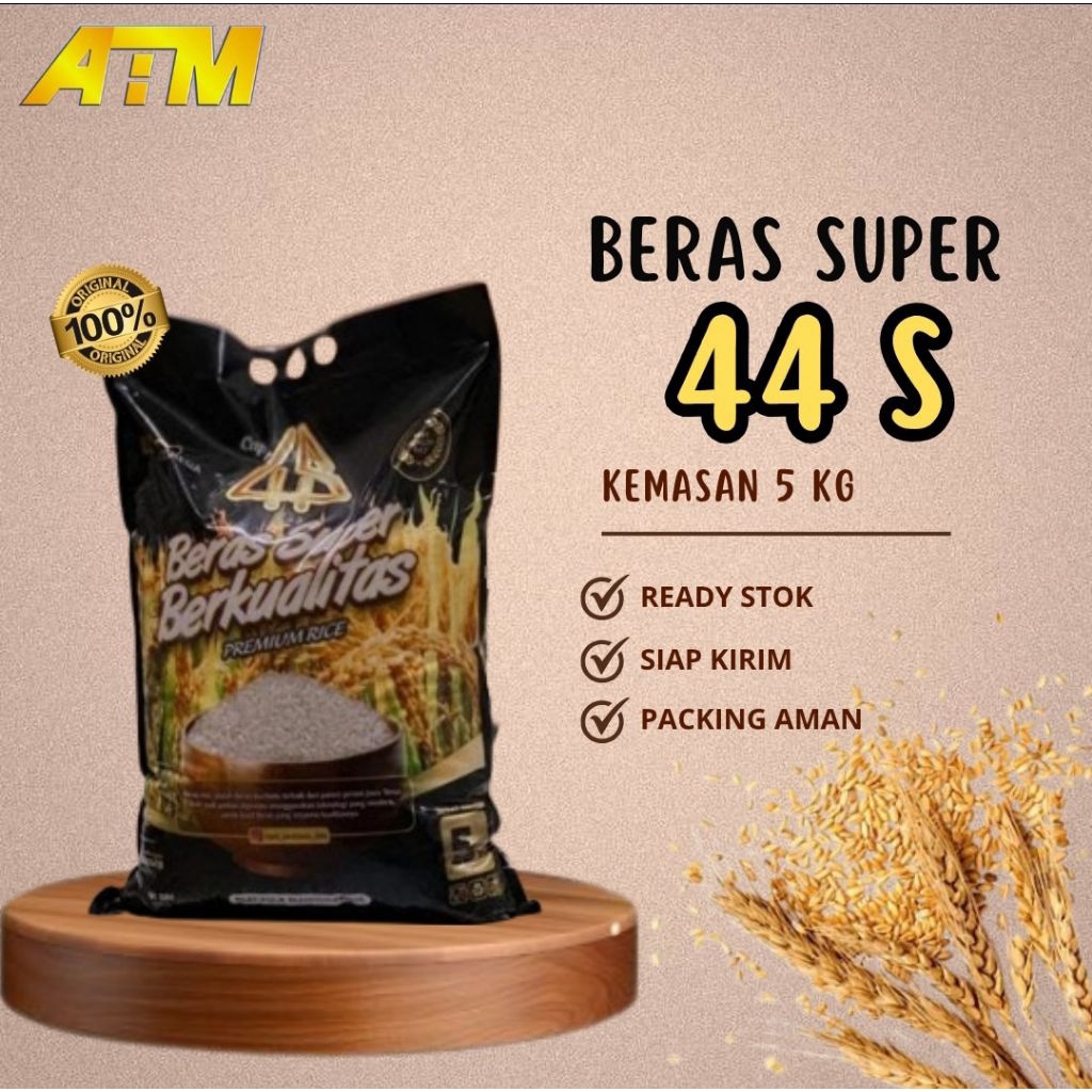 

BERAS PREMIUM 44S HITAM - KEMASAN 5KG