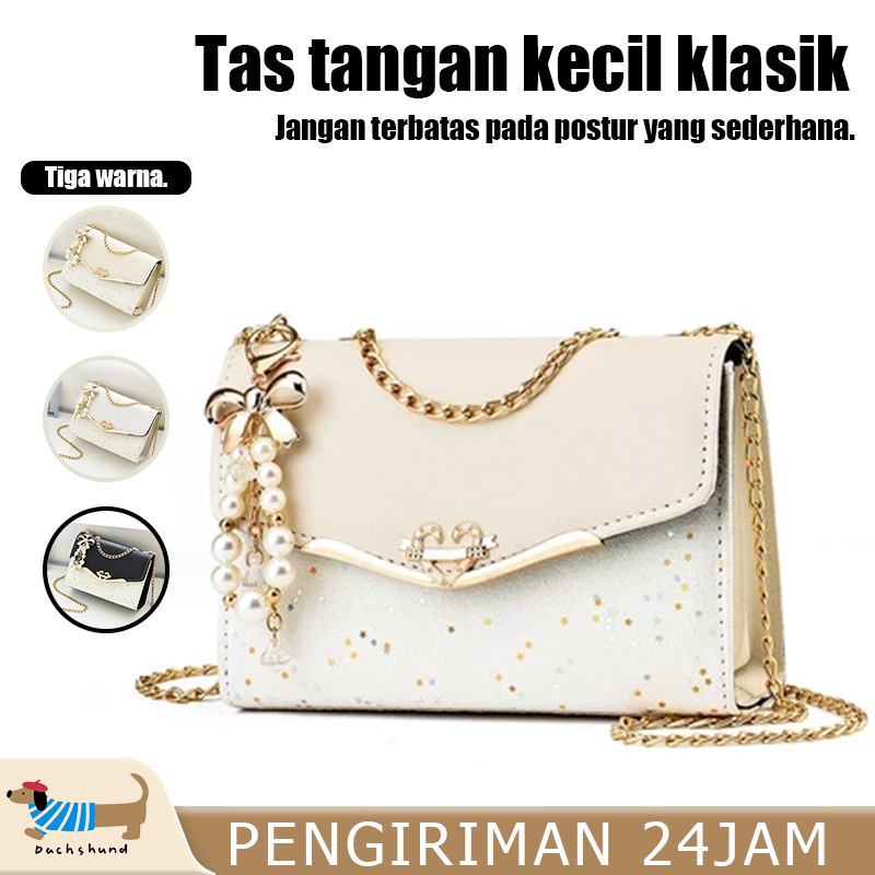 Tas Pesta Jelly Gantungan Mutiara Tas Fashion Wanita Tas Pesta Cantik Elegan Tas Wanita Import