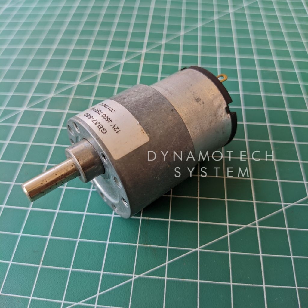 DC Motor Gearbox 12V 75Rpm GB37-520 Torsi Tinggi
