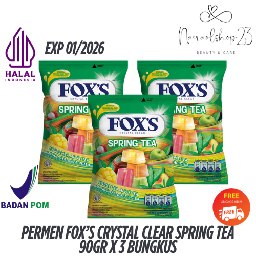 

PERMEN FOX'S CRYSTAL CLEAR SPRING TEA 90gr x 3 BUNGKUS