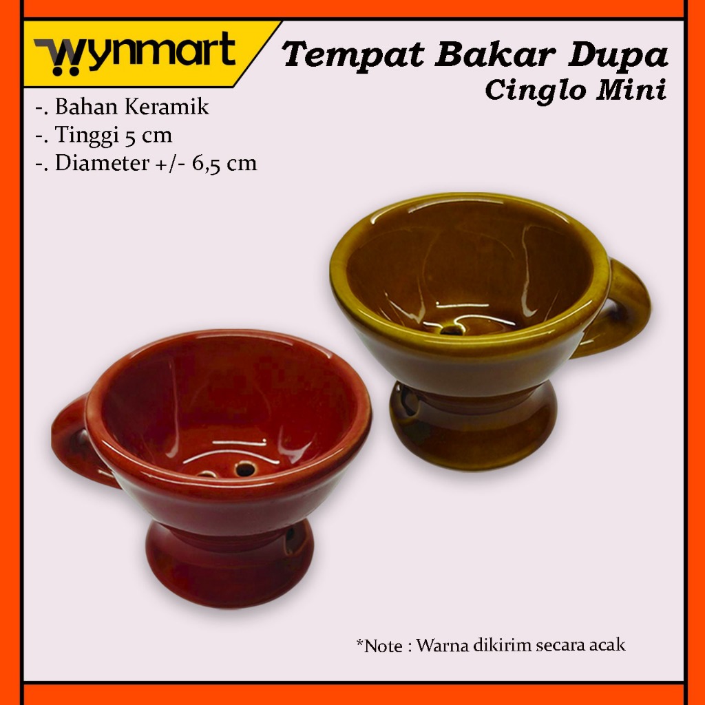 Tempat Bakar dupa Kemenyan Buhur Cinglo Mini 2,5 inch