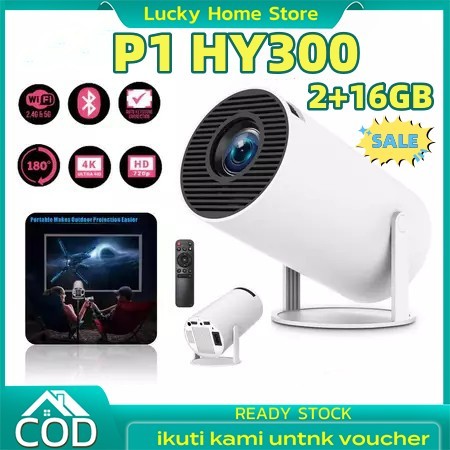 Proyektor T01 Screen 1080p Telepon Wireless Portability Proyektor 5000 Lumens Projector