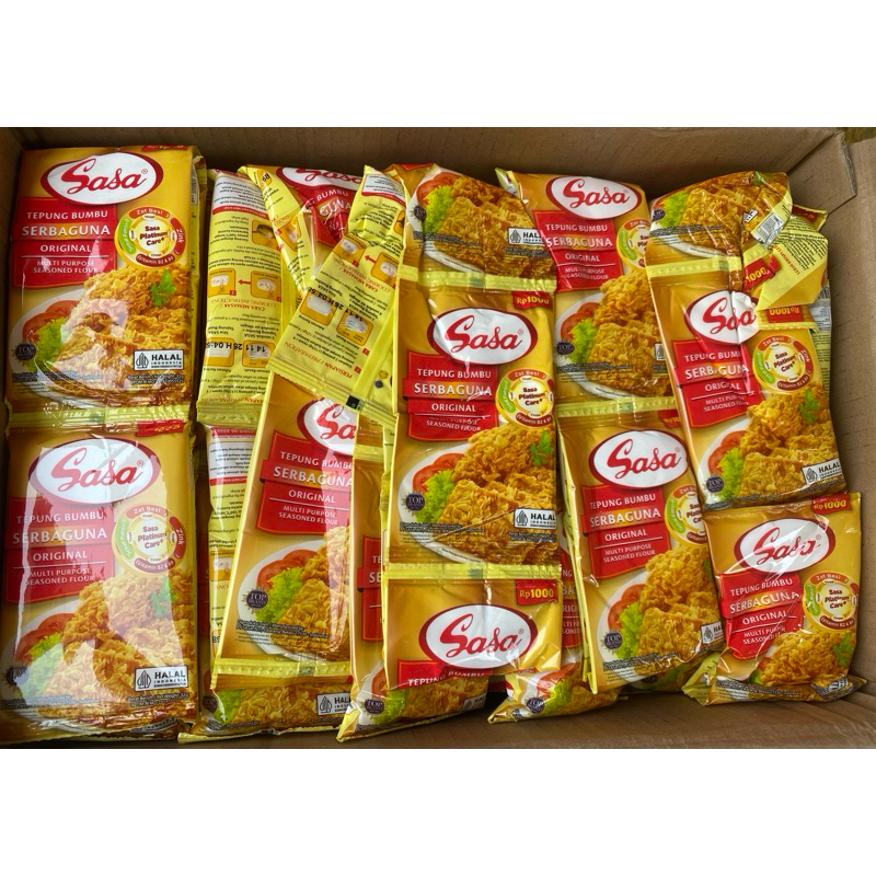 

1 Dus Tepung Sasa Serbaguna isi (15 renteng x 10 pcs) extra promo