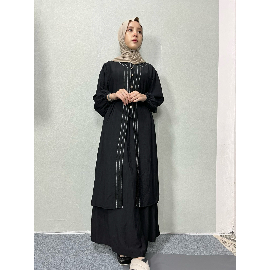 ONESET ROK FATMA MODEL SETELAN TUNIK WANITA TERBARU ELEGAN MEWAH