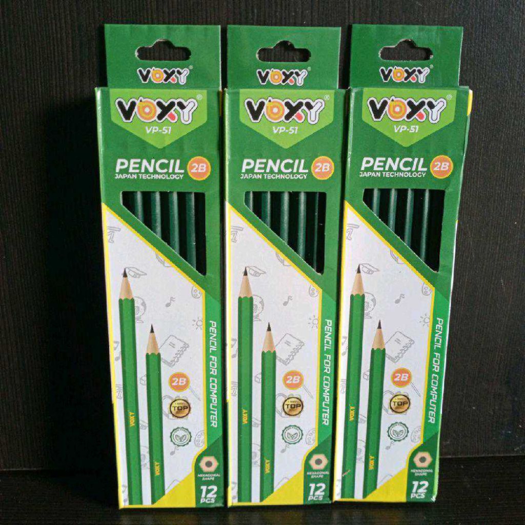 

PENSIL 2B VOXY VP-51 PENCIL FOR COMPUTER 1 PACK ISI 12 PCS