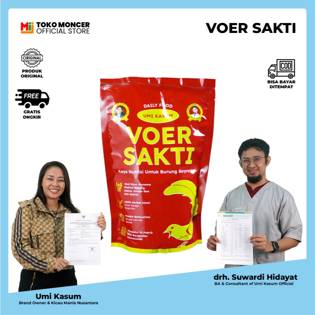 Voer Sakti Premium Burung Murai Batu Kacer Gold Anis Merah Makanan Burung Protein Tinggi Anti Stres