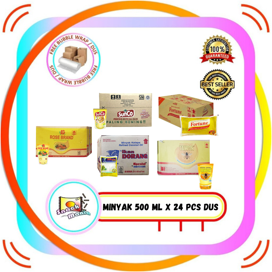 

Minyak Goreng Ikan Dorang Sunco Fortune 500ml x 24 pcs DUS