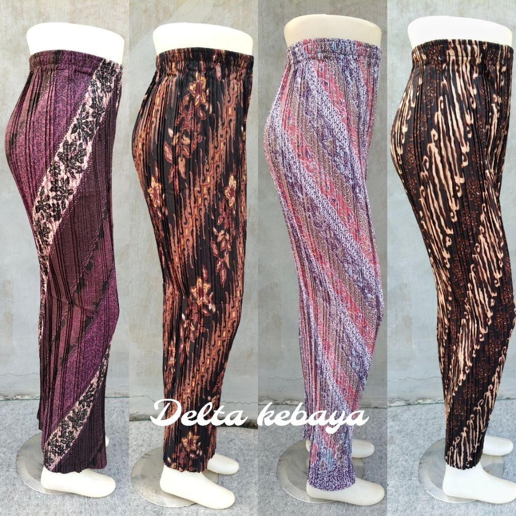 ROK PLISKET MOTIF BATIK ROK PLISKET KEBAYA/ROK PLISKET SERAGAM PESTA