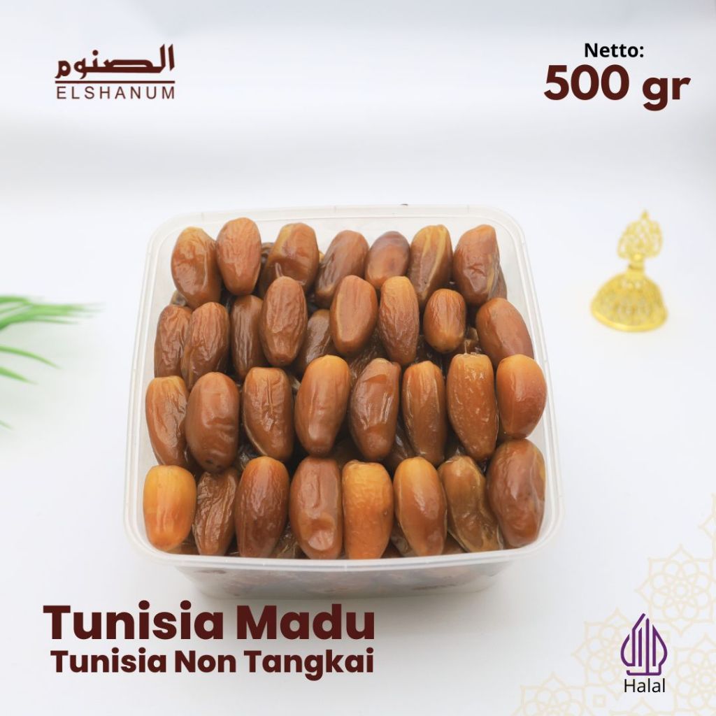 

Kurma Tunisia non tangkai 500gr / KURMA TUNISIA MADU / KURMA / TUNISIA MADU
