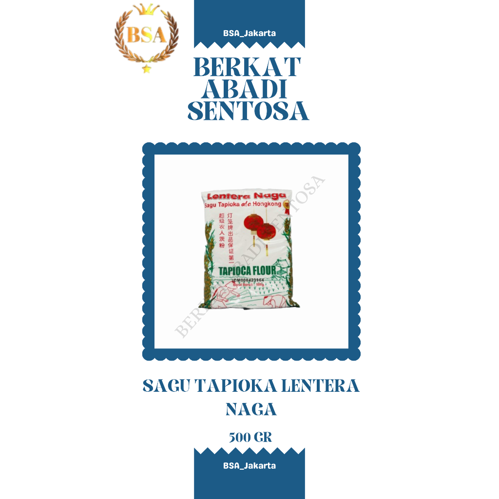 

SAGU TAPIOKA LENTERA NAGA (500 GR)