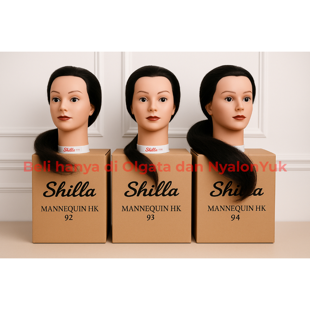 Kepala Patung Shilla Manekin Rambut Kepala / Patung Rambut / Patung Sanggul / Kepala Patung Rambut H
