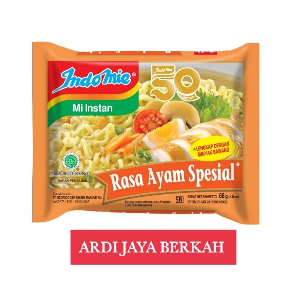 

Indomie Mi Instan Ayam Spesial 68g