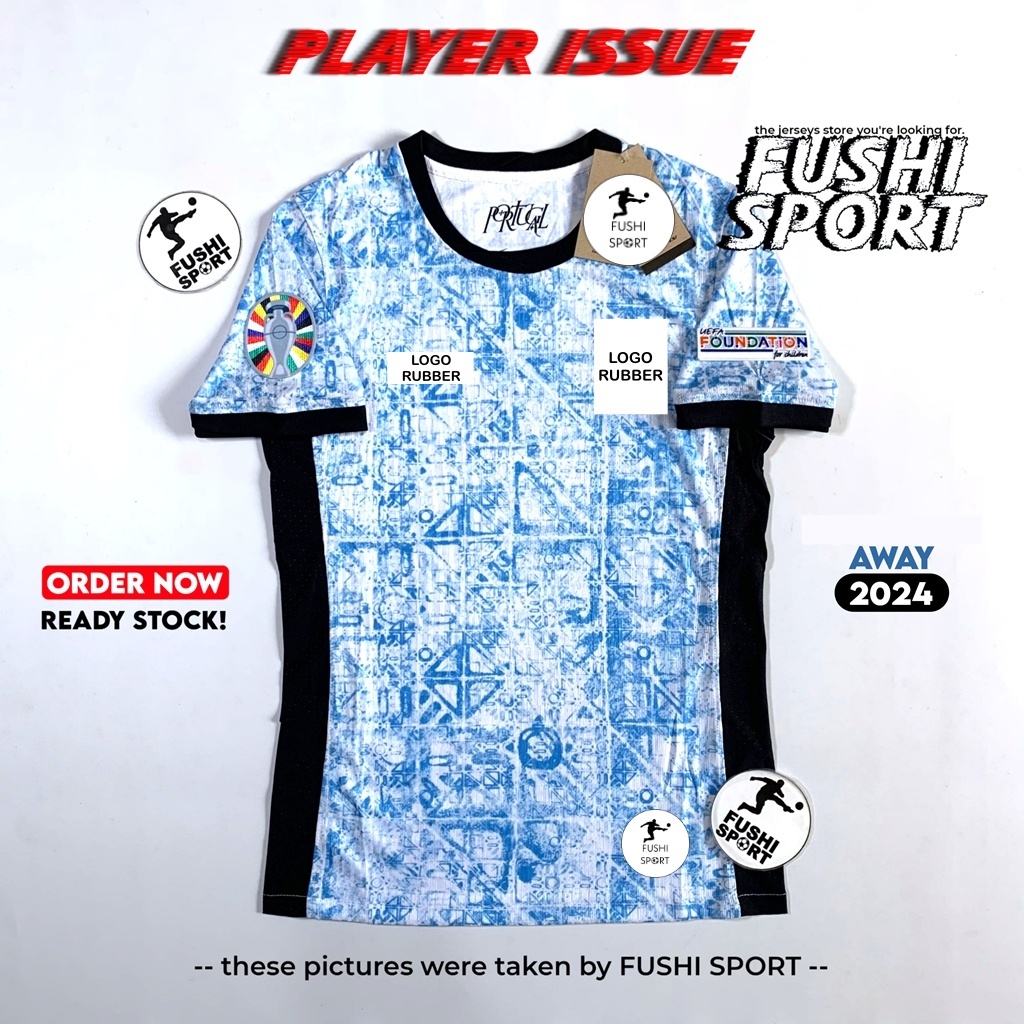 Player Issue | Jersey Baju Bola Portugal Away EU 2024 New Drifit Adv Vaporknit