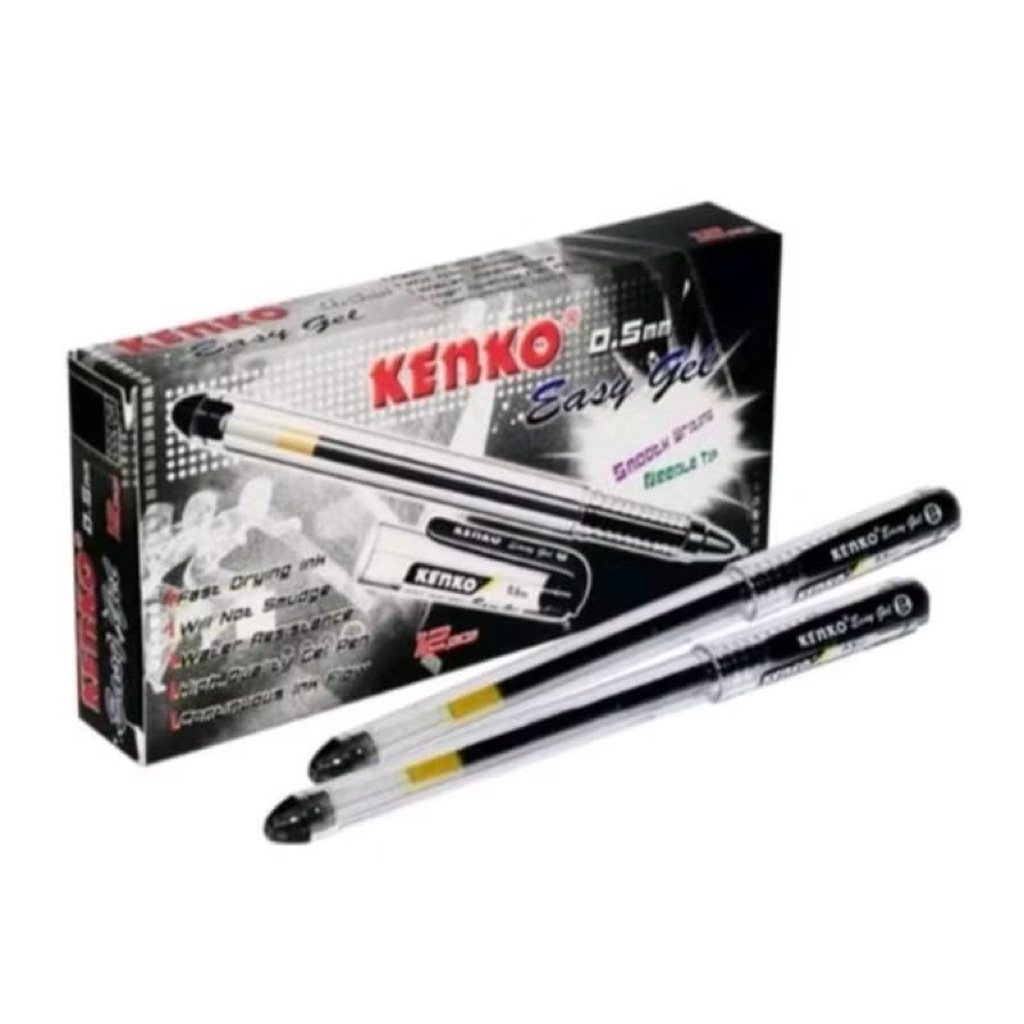 

D3W! Pulpen KENKO Easy Gel 0.5mm 1pack (12pcs) Cod