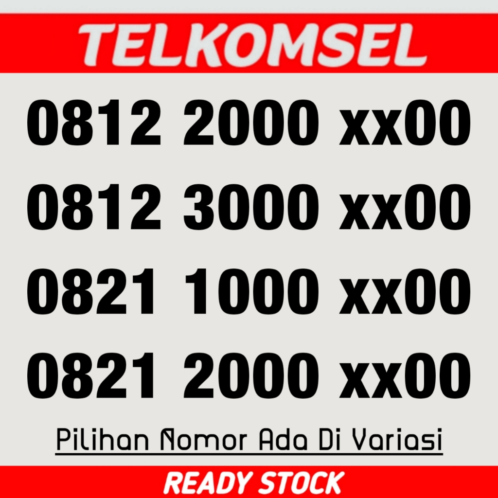 Telkomsel Simpati - Kartu Perdana Nomor Cantik - 0853 2000 xx00 - 0852 8000 xx00 - 0812 2000 xx00 - 