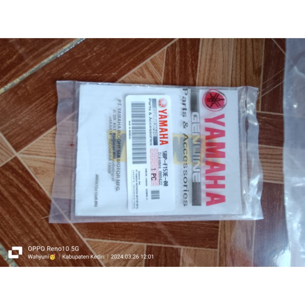 EMBLEM STIKER TOOLBOX RX KING ORIGINAL BARU YAMAHA 5BP-F153E-00