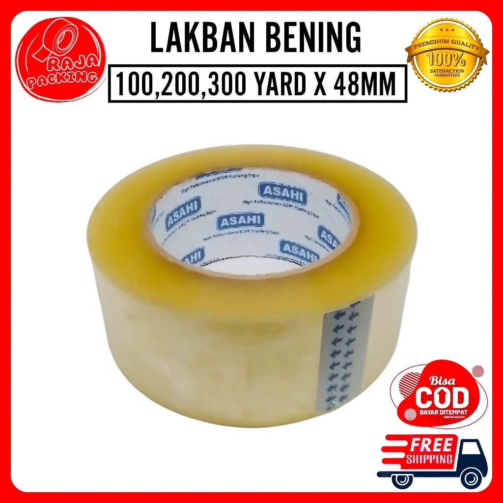 

LAKBAN BENING 48MM X 100, 200, 300 YARD ECONOMIS | SOLASI ISOLASI BENING 2 INCH