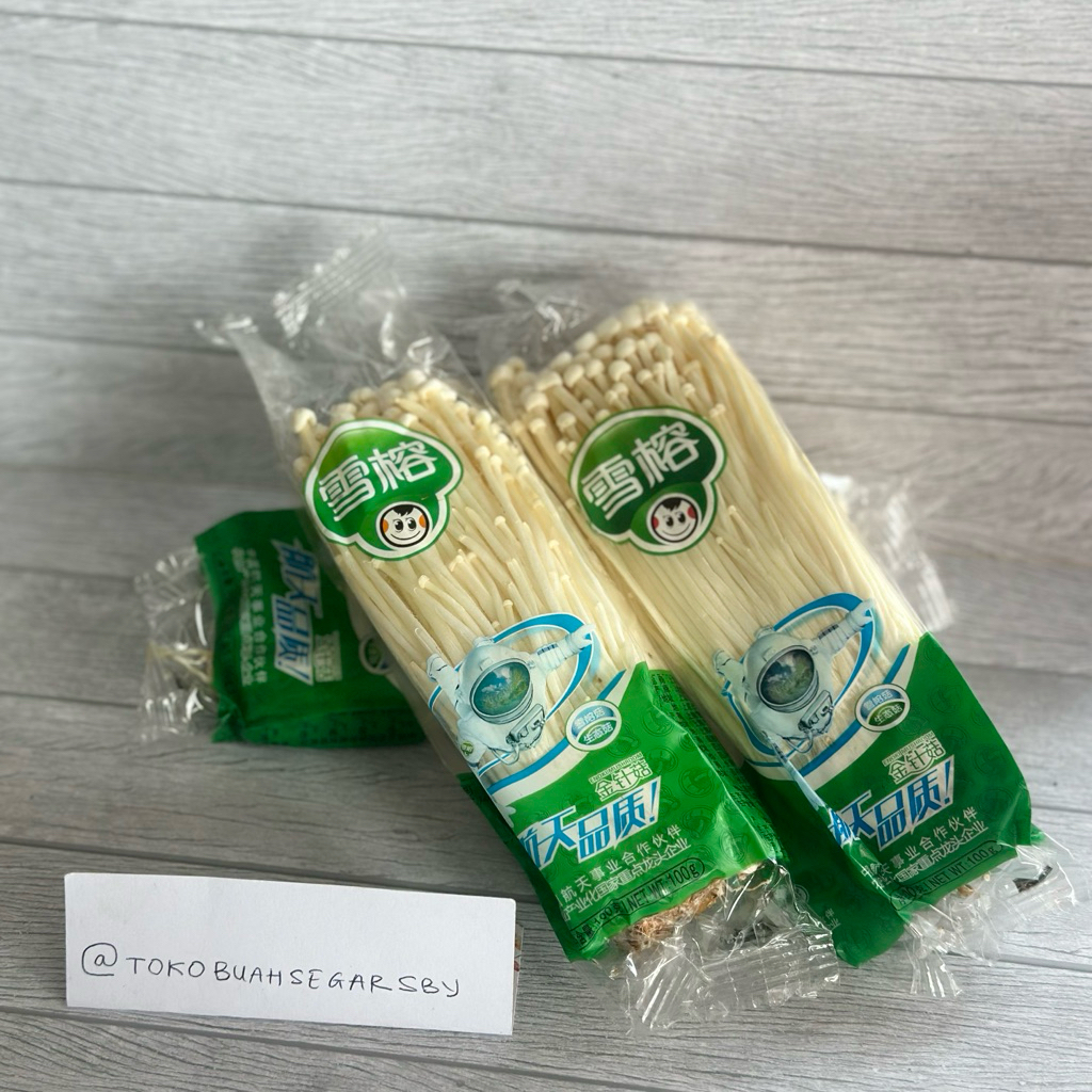 

EXPRESS DELIVERY Jamur Enoki import fresh per pack