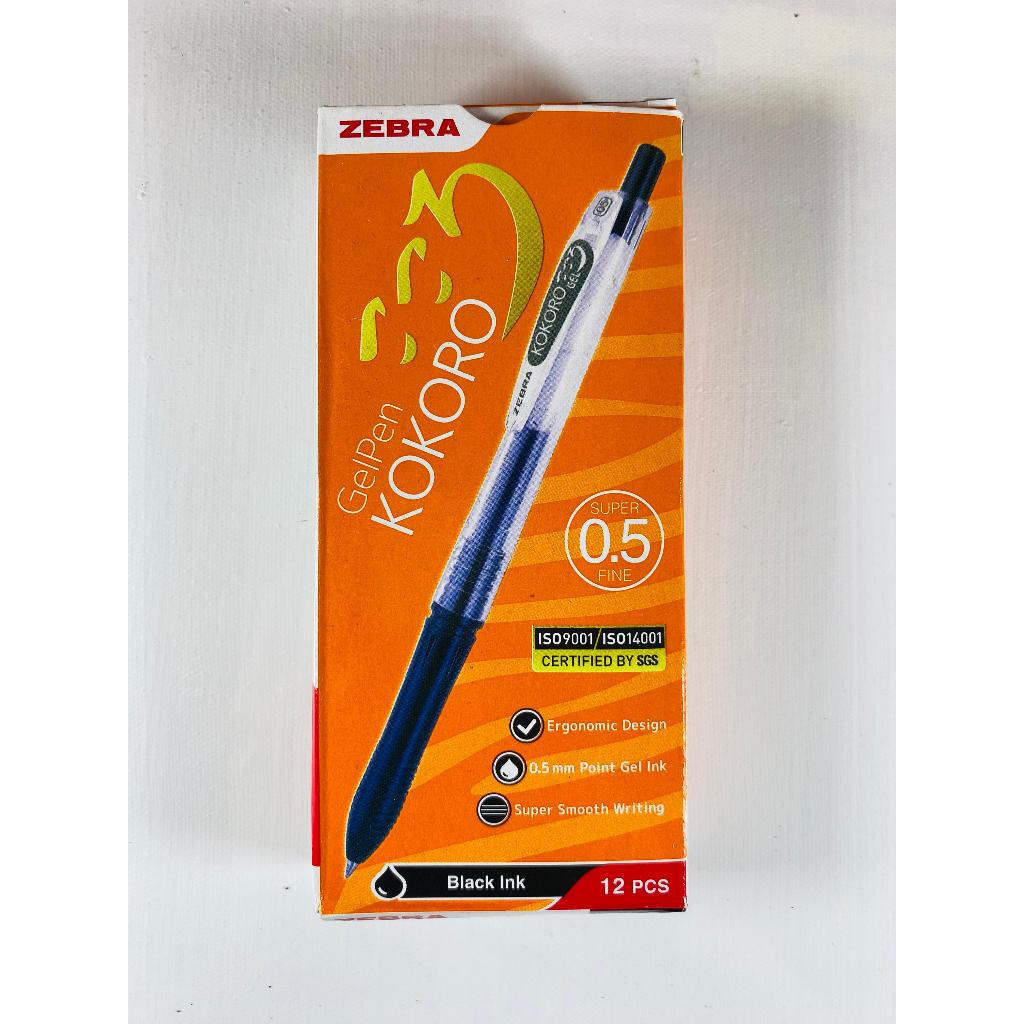 

KOKORO Bolpen / Gel Pen HITAM / BLACK 0.5 ZEBRA