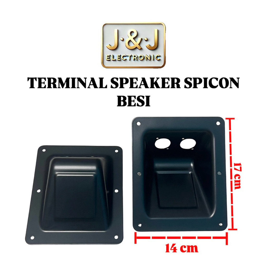 Terminal Box Speaker Spicon Besi Cekung Lobang 2