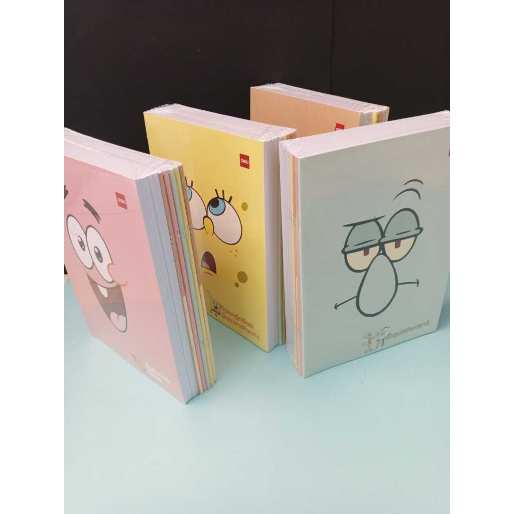 

Notebook Buku Tulis buku sekolah Deli Spongebob 42 Lembar isi 10 buku per pack