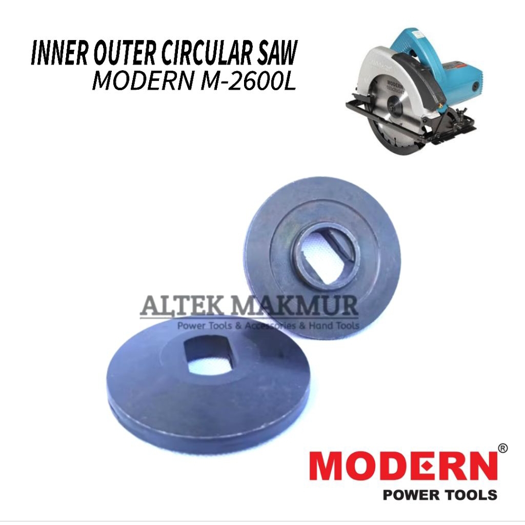 RING INNER OUTER FLANGE SET CIRCULAR SAW MODERN M2600 / M-2600L / MUR PENJEPIT MATA MESIN POTONG GER