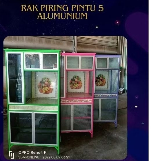 Rak piring p5 / rak magicom p5 alumunium khusus kota semarang