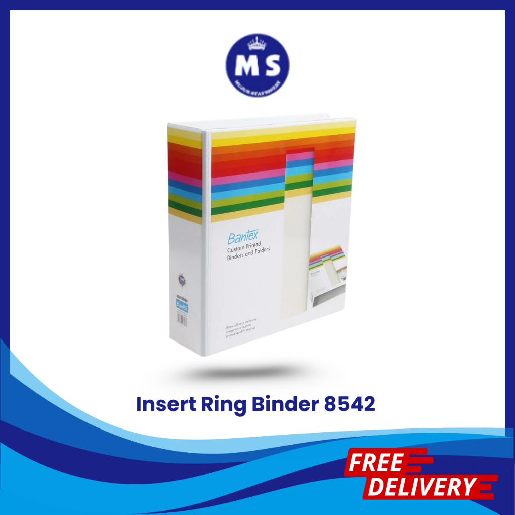 

BANTEX INSERT RING BINDER A4 4cm 8542