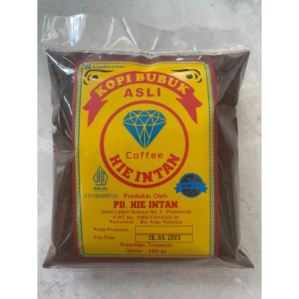 

Kopi Bubuk Hie Intan (Ukuran 250Gr) Robusta [Dua Obor]