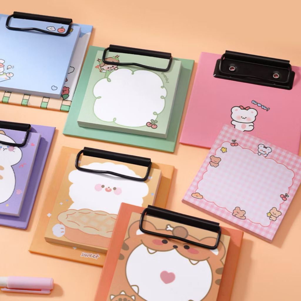 

My Stationery Stick Note Free Clipboard Lucu Karakter Berwarna Memo Pad Sticky Notes Free