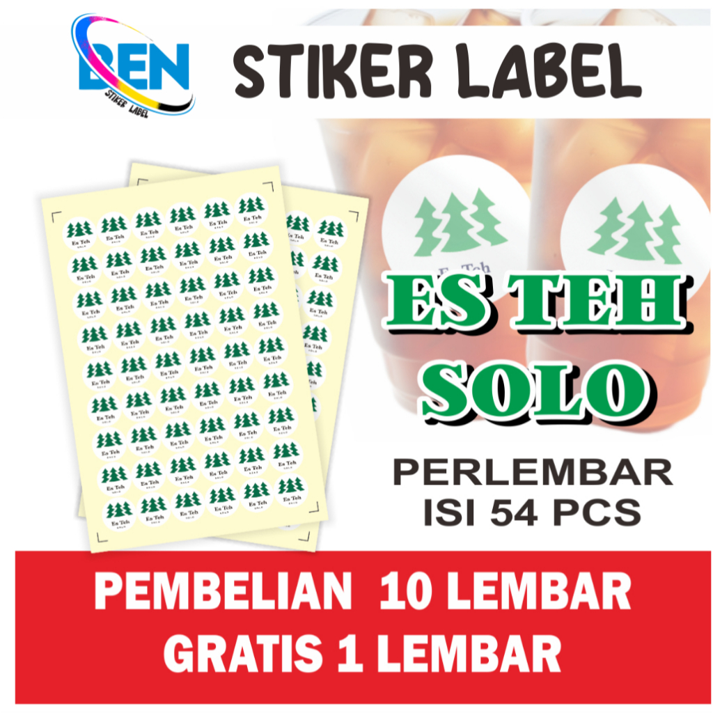 

CETAK STIKER ES TEH SOLO | STIKER ES TEH SOLO | CETAK STIKER CUP MINUMAN | STIKER BOTOL | STIKER CUP | STIKER ES TEH