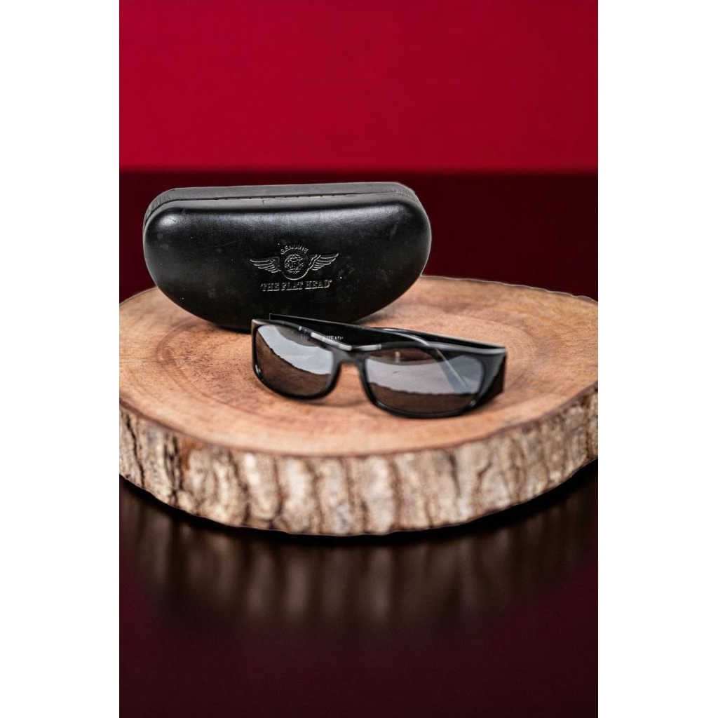 The Flat Head Sunglasses Black Made In Japan