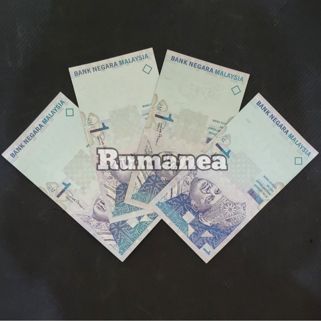 Ringgit Malaysia Uang Asing Pecahan 1 One Ringgit Kertas