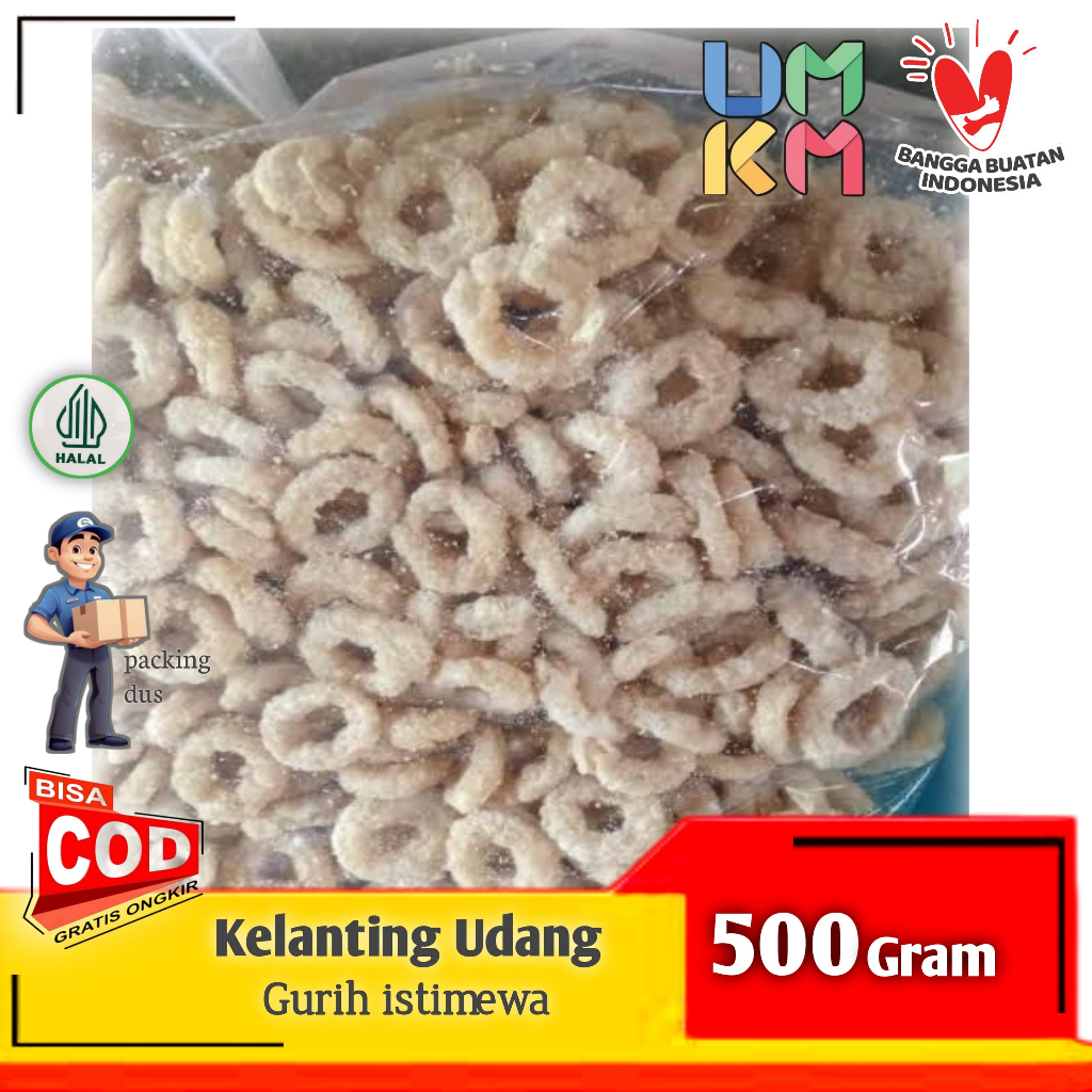 

GRATIS ONGKIR !!! Kelanting Udang 500 Gram Renyah dan Gurih