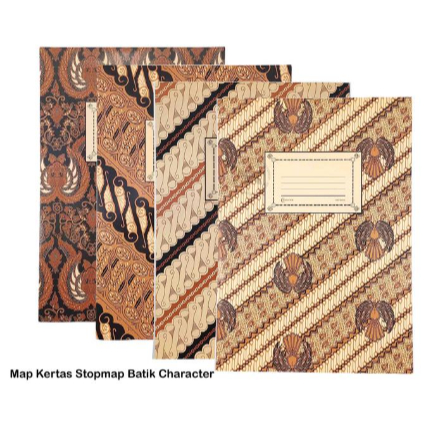 

(10 Pcs) Character - Map Kertas Stopmap Batik F4 Folio