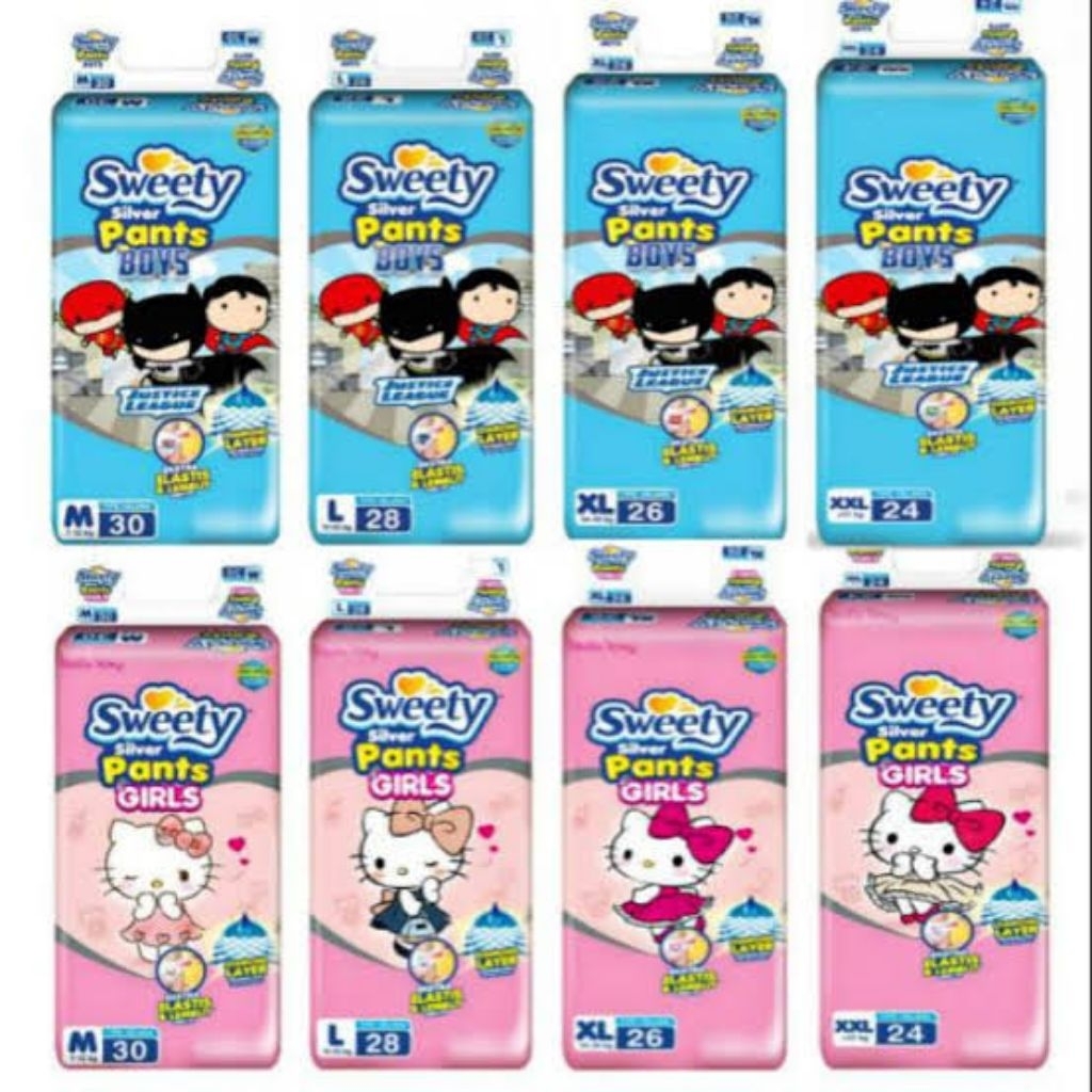 Sweety silver boy and girl paket 1 karton isi 6 ball